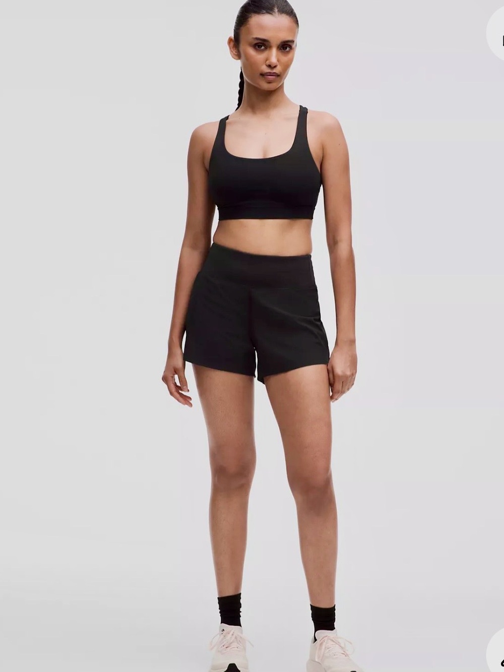 NWT Lululemon Speed Up Short High-Rise 4" Black Athletic Shorts Size 4